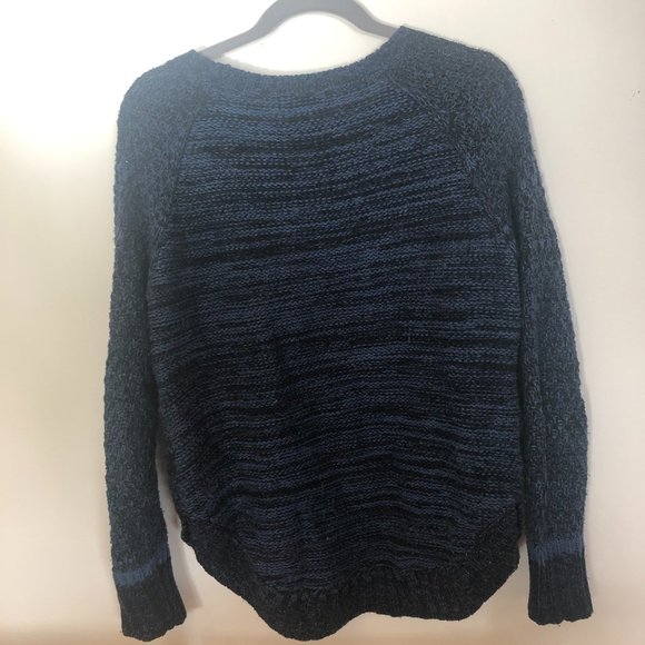 Anthropologie John + Jenn blue marled knit sweater - Picture 4 of 4